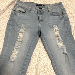 Light blue fashion nova jeans